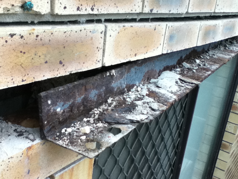 Steel Lintel Repair during picture