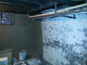 Basement Repair During